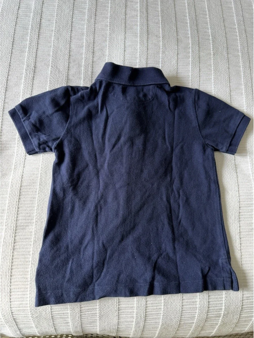 Polo Ralph Lauren Toddler Boys 3T Big Pony Sash Polo Shirt Navy Blue/White EUC